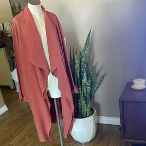 Elodie Rust Open Front Blazer